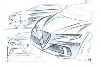 Alfa Romeo Stelvio Design Sketch by Carmelo Giannone