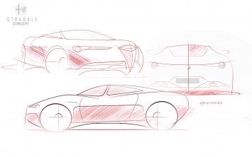 Alfa Romeo Stradale Concept Design Sketches