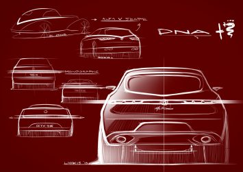 Alfa Romeo Tonale Concept Design Sketches