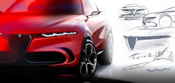 Alfa Romeo Tonale Concept Design Sketches by Fabio Ricupero