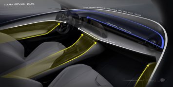 Alfa Romeo Tonale Concept Interior Design Sketch Render by Soohan Yun