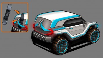 Alpine Utility Vehicle Concept - Design Sketch