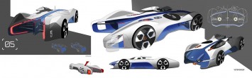 Alpine Vision Gran Turismo Concept - Design Sketches