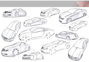 Alvis Centenary Concept Design Sketches