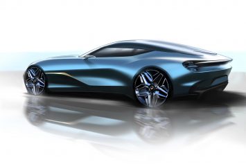 Aston Martin DBS GT Zagato Design Sketch Render