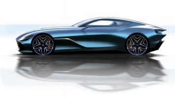 Aston Martin DBS GT Zagato Design Sketch Render