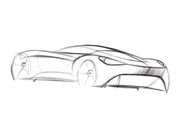 Aston Martin V12 Zagato - Design Sketch