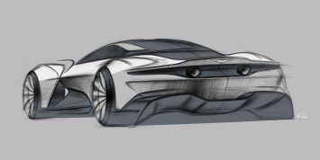 Aston Martin Vanquish Vision Concept Design Sketch