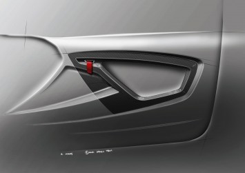 Audi A1 clubsport quattro Interior Design Sketch