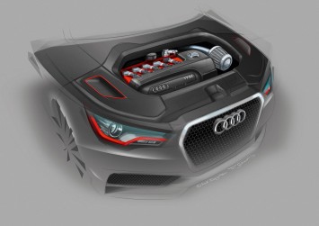 Audi A1 clubsport quattro Interior Design Sketch