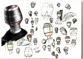 Audi A1 clubsport quattro Interior Design Sketch