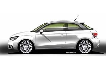 Audi A1 e tron design sketch