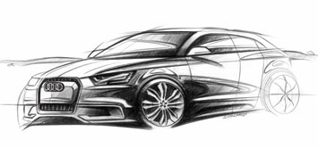 Audi A1 Sportback concept Design Sketch