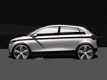 Audi A2 Concept Design Sketch