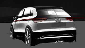 Audi A2 Concept Design Sketch