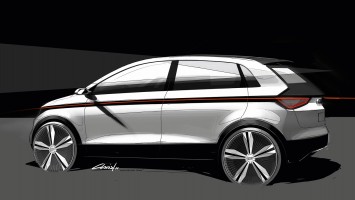 Audi A2 Concept Design Sketch