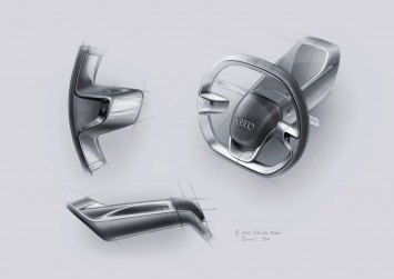 Audi A2 Concept Interior Design Sketch