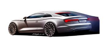 Audi A5 Coupe - Design Sketch Render