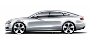 Audi A5 Sportback Design Sketch