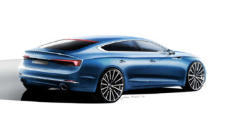 Audi A5 Sportback Design Sketch Render