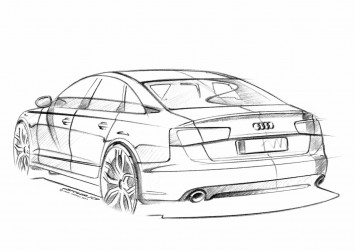 Audi A6 Design Sketch