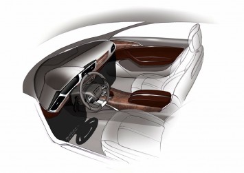 Audi A6 Interior Design Sketch