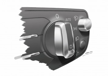 Audi A6 Interior Detail Design Sketch