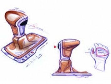 Audi A7 Sportback Gear Shift Design Sketch