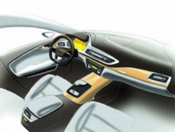 Audi A7 Sportback Interior Design Sketch