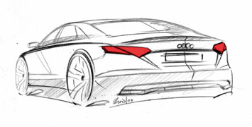 Audi A8 Design Sketch