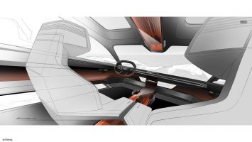 Audi activesphere Concept Design Sketch Render Interior