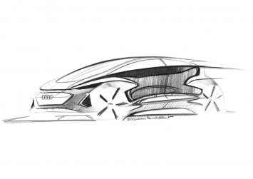 Audi AI ME Concept Design Sketch