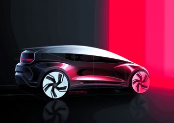 Audi AI ME Concept Design Sketch Render