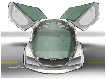 Audi fleet shuttle quattro concept - Design Sketch