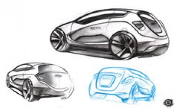 Audi O Concept design sketches