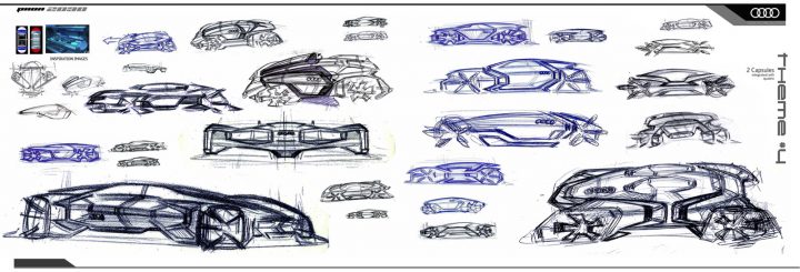 Audi Paon 2030 Concept by Lucia Lee Design Sketches