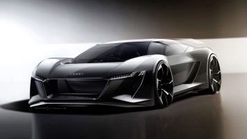 Audi PB18 e tron Concept Design Sketch Render