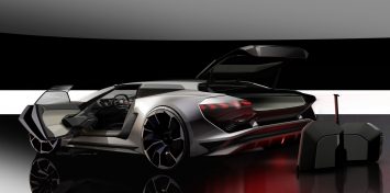 Audi PB18 e tron Concept Design Sketch Render