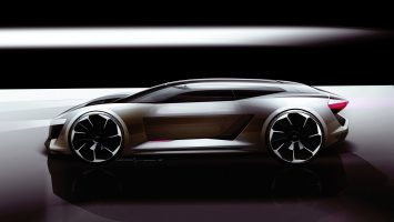 Audi PB18 e tron Concept Design Sketch Render