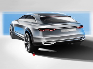 Audi Prologue allroad Concept Design Sketch Render