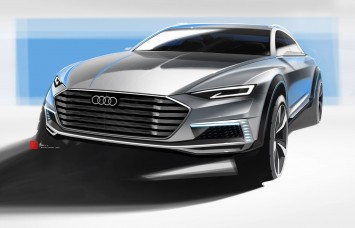 Audi Prologue allroad Concept Design Sketch Render