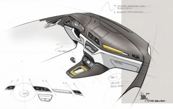 Audi Q3 Interior Design Sketch