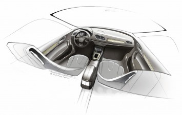 Audi Q3 Interior Design Sketch