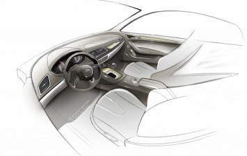 Audi Q3 Interior Design Sketch