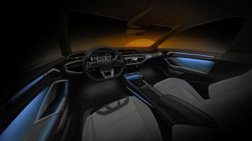 Audi Q3 Interior Design Sketch Render