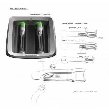 Audi Q3 Vail Flashlight Design Sketch