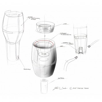 Audi Q3 Vail Flashlight Design Sketch