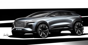 Audi Q4 e tron Concept Design Sketch Render