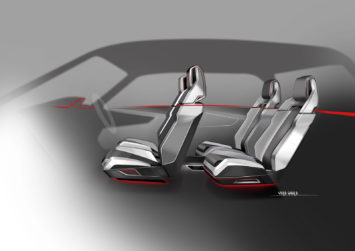 Audi Q8 Concept Interior Design Sketch