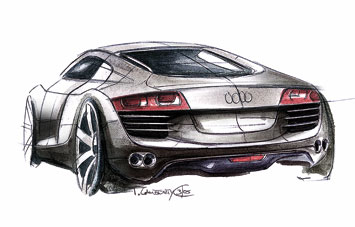 Audi R8 Design Sketch